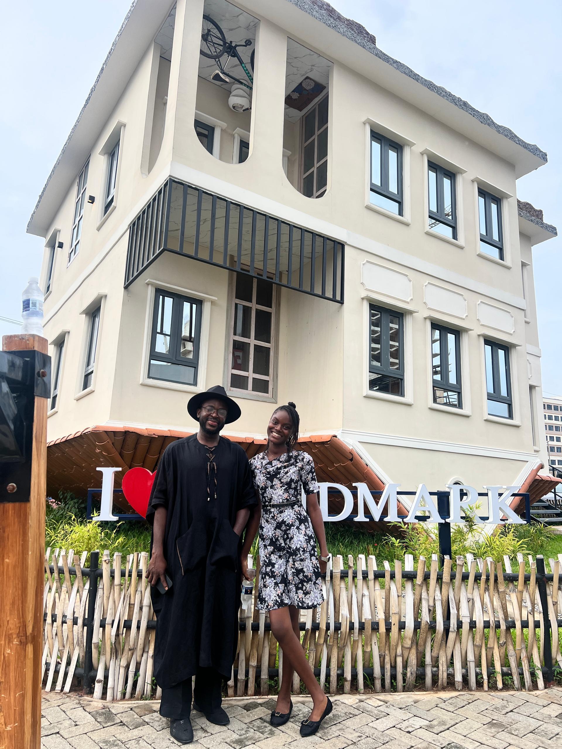 Ruth and Martins sitting together in the field